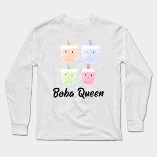 Boba Queen Long Sleeve T-Shirt